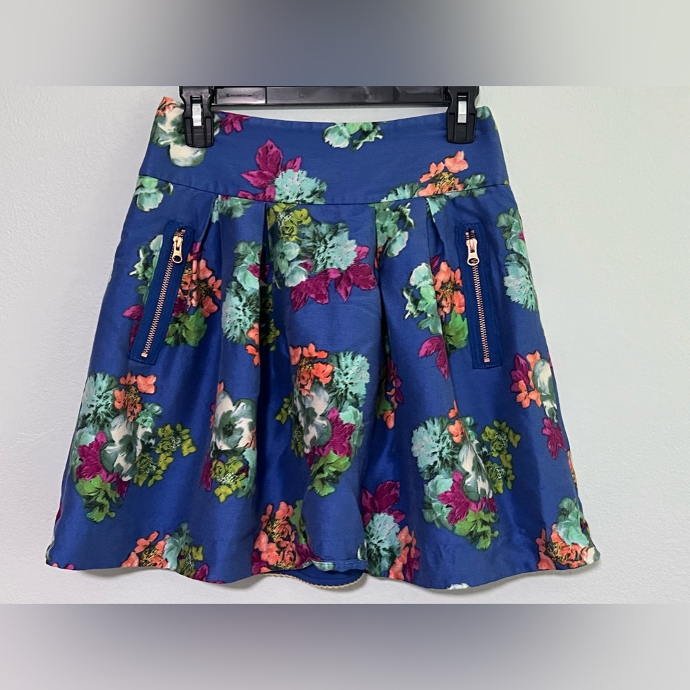 Maeve Multicolor Floral Skater Skirt